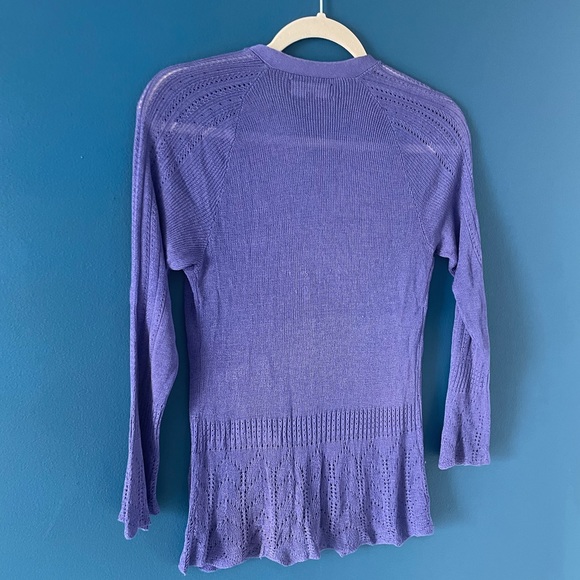 Purple Knitted Cardigan - Picture 4 of 5